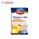 ⁦Abbey Vitamin C + Zinc⁩ - الصورة ⁦2⁩