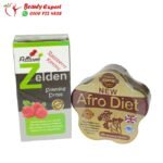 كورس كبسولات afro diet للتخسيس + نقط زيلدن للتخسيس