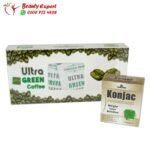 كورس كبسولات كونجاك للتخسيس konjac + الترا جرين كوفي