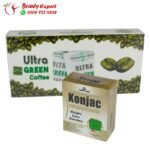 كورس كبسولات كونجاك للتخسيس konjac + الترا جرين كوفي