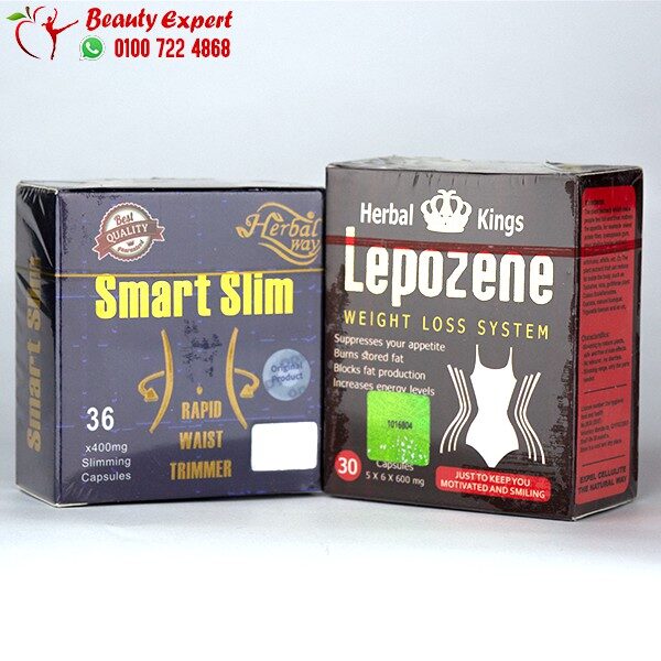 كورس تخسيس ليبوزين lipozene + كبسولات smart slim