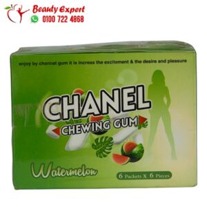 لبان مهيج للنساء في مصر من شانيل بنكهة البطيخ 36 قطعة - (chanel chewing gum (watermelon 1