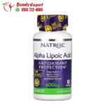 حمض ألفا ليبويك أقراص لتقوية المناعة Natrol Alpha Lipoic Acid Time Release 45 قرص 600 مجم