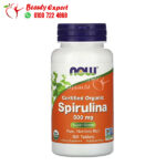 سبيرولينا اقراص مكمل غذائي 500 مجم 100 قرص Now Foods certified organic Spirulina