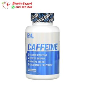 أشتري كافيين اقراص لزيادة طاقة الجسم 200 مجم EVLution Nutrition Caffeine 100 كبسولة