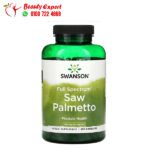 مكمل البلميط المنشاري للبروستاتا 540 مجم Saw Palmetto Swanson 250 كبسولة