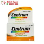 برشام سنتروم انرجي ملتي فيتامين للطاقة مع الجنسنج والجنكو centrum energy 30 كبسولة
