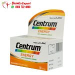 برشام سنتروم انرجي ملتي فيتامين للطاقة مع الجنسنج والجنكو centrum energy 30 كبسولة
