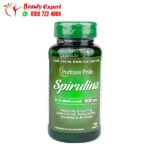 حبوب سبيرولينا لدعم الجهاز المناعي Spirulina Puritan’s Pride 100 كبسولة 500 ملجم