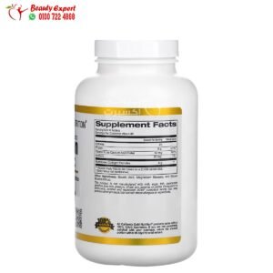 مكونات اقراص الكولاجين مع فيتامين سي لتحسين صحة الشعر والبشرة والعظام Hydrolyzed Collagen Peptides + Vitamin C California Gold Nutrition 250 قرص