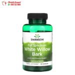 كبسولات لحاء الصفصاف الأبيض لتحسين صحة المفاصل والعضلات Swanson Full Spectrum White Willow Bark 400 مجم 90 كبسولة