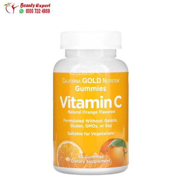 لبان فيتامين سي لدعم المناعة كاليفورنيا غولد نيوتريشن Vitamin C Gummies California Gold Nutrition 90 علكة