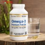 برشام الاوميجا3 لتحسين صحة الجسم Omega – 3 Premium Fish Oil California Gold Nutrition 240 كبسولة