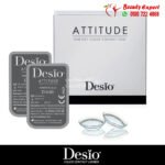 عدسات ديسيو ريبل جراي Desio attitude rebel grey هي عدسات لاصقة ملونة ربع سنوية مصممة لمنح عينيك لونًا رماديًا طبيعيًا. إنها متوفرة بوصفة طبية أو بدونها ، وهي متوفرة في نطاق طاقة من -13.00 إلى +6.00.  تتميز عدسات Rebel Gray بتصميم ثنائي اللون ، مع حلقة خارجية أغمق وحلقة داخلية أفتح. يؤدي هذا إلى حدوث تغيير دقيق ولكن ملحوظ في لون العين. كما أن العدسات مصنوعة من مادة عالية الجودة مريحة للارتداء حتى لفترات طويلة من الزمن.