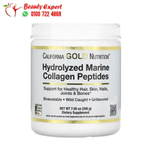 California Gold Nutrition Hydrolyzed Marine Collagen Peptides Unflavored 7.05 oz (200 g) 4 أشتري كولاجين بودرة لدعم صحة الشعر والبشرة والأظافر California Gold Nutrition Collagen (200 g)
