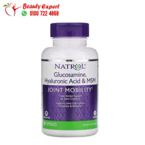 Natrol Glucosamine Hyaluronic Acid & MSM 90 Capsules 4 أشتري جلوكوزامين اقراص مع حمض الهيالورنيك لدعم صحة المفاصل 90 كبسولة Natrol, Glucosamine, Hyaluronic Acid & MSM