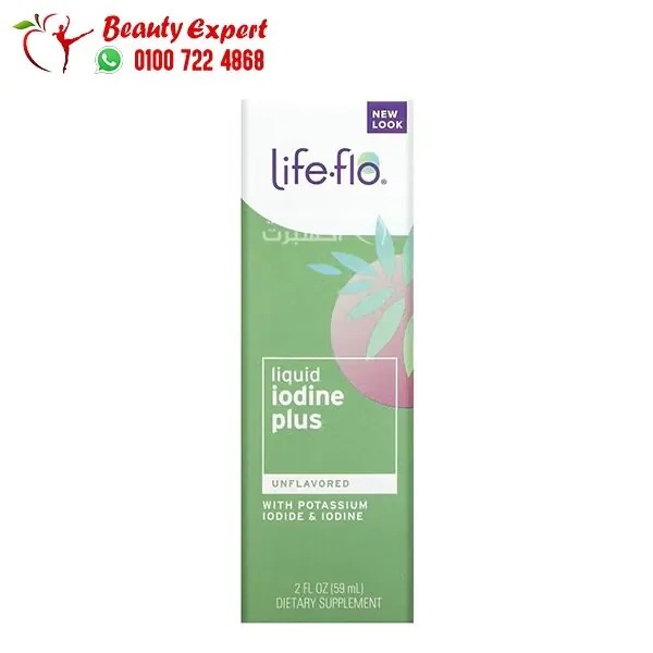 محلول يوديد البوتاسيوم والأيودين Life-flo Liquid Iodine Plus, With Potassium بدون نكهة 59 مل