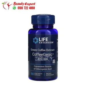 Life Extension CoffeeGenic Green Coffee Extract 400 mg 90 Vegetarian Capsules 2 اشتري اقراص القهوة الخضراء