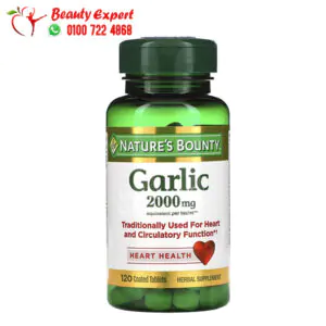 Nature's Bounty Garlic 2 000 mg 120 Coated Tablets 1 اقراص الثوم لدعم صحة الجسم