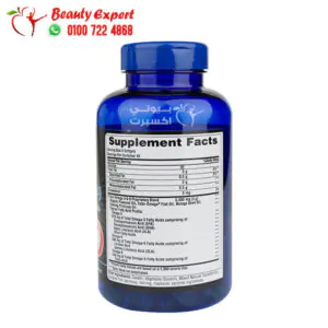 puritan's pride triple omega 3 6 9 fishoil Flax & Borage oils 120 capsules 1 مكونات اقراص تريبل اوميجا 3 6 9 puritan’s pride triple omega لدعم صحة الجسم 120 كبسولة