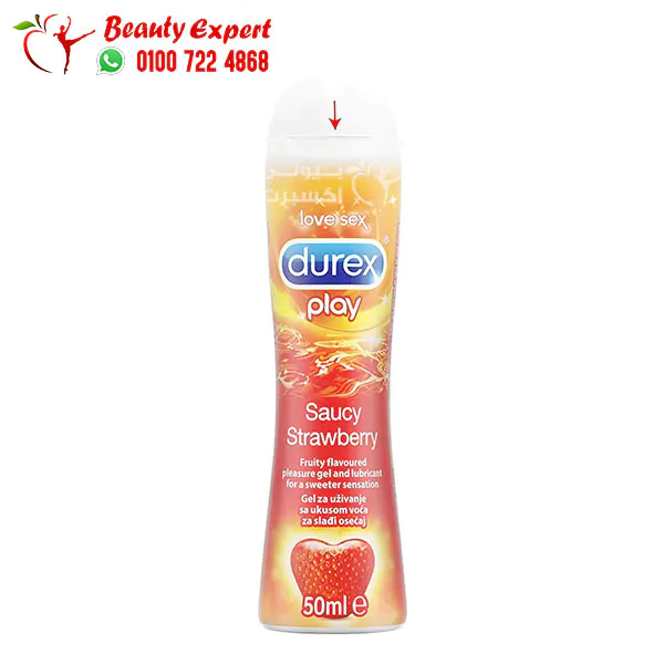 مزلق ديوركس بلاي جل بنكهة الفراولة Durex Play Sweet Strawberry Lube Gel 50 مل