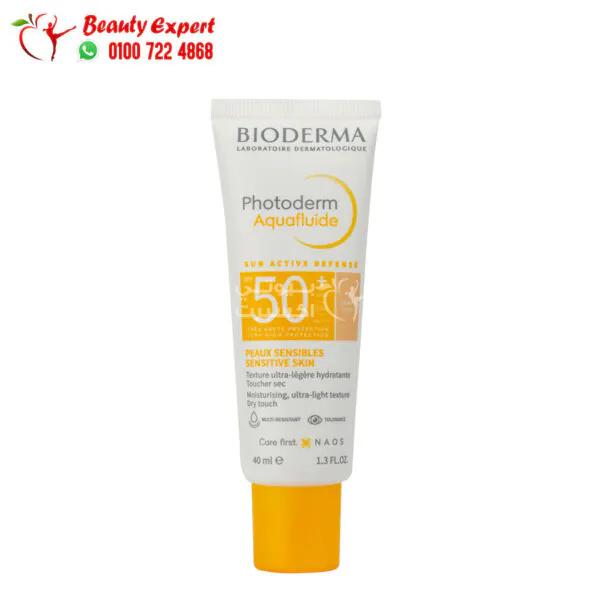 بيوديرما واقي شمس ذهبي فوتوديرم أكوافلويد bioderma photoderm aquafluide spf 50+ 40ml