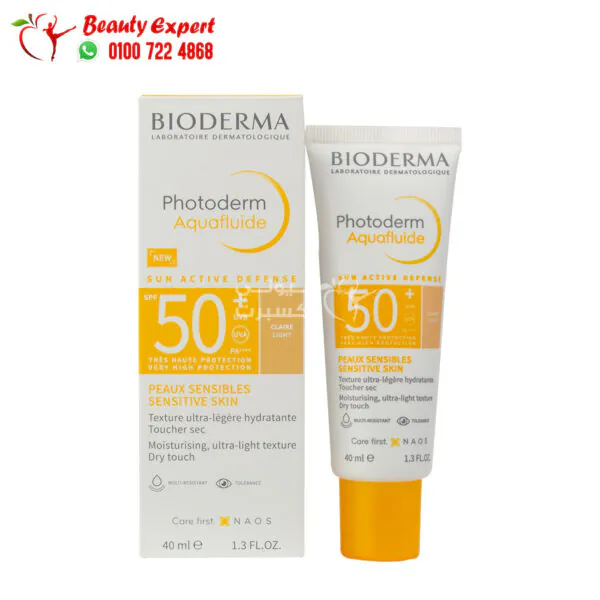 بيوديرما واقي شمس ذهبي فوتوديرم أكوافلويد bioderma photoderm aquafluide spf 50+ 40ml